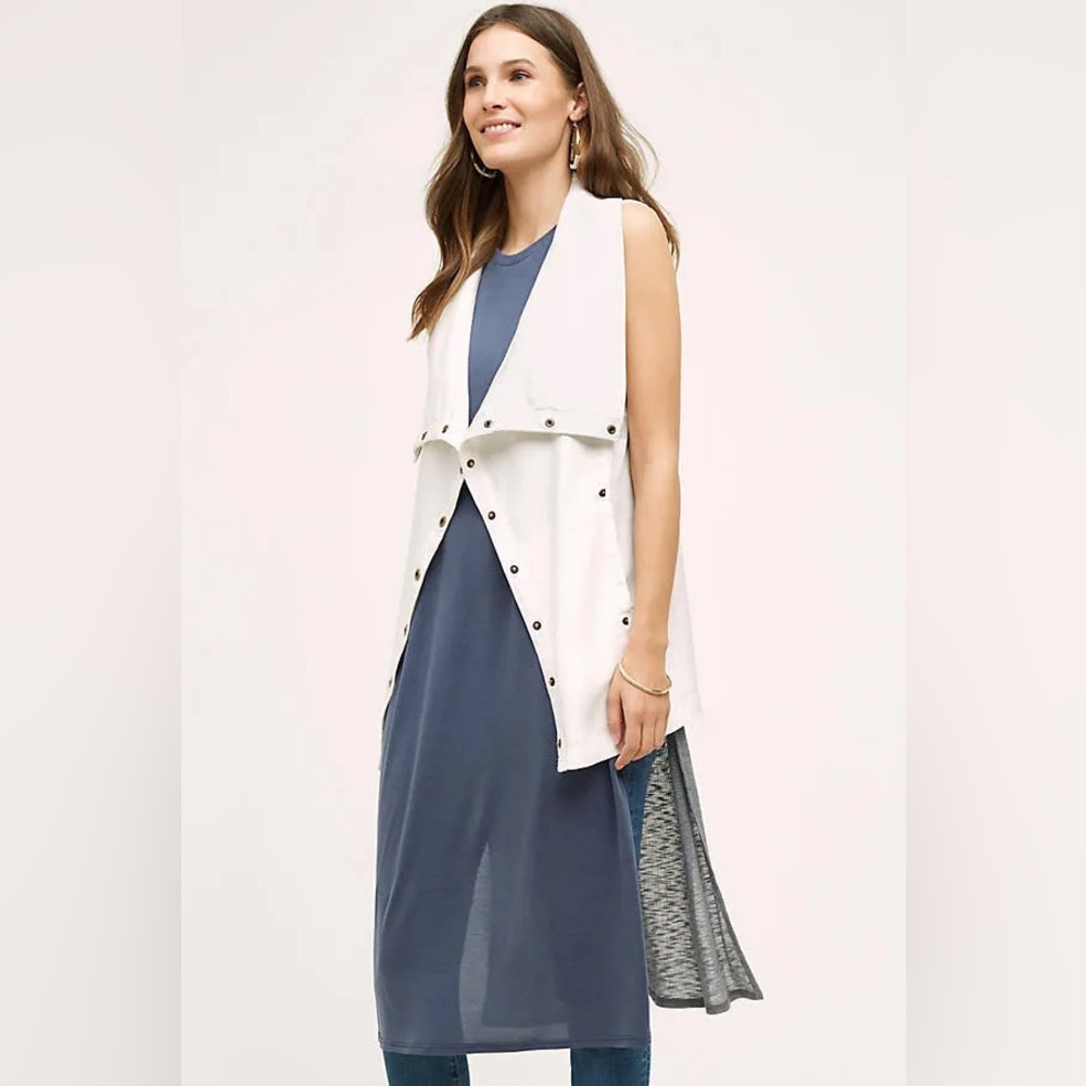 Anthropologie Tombolo Vest, By Marrakech White, Size S